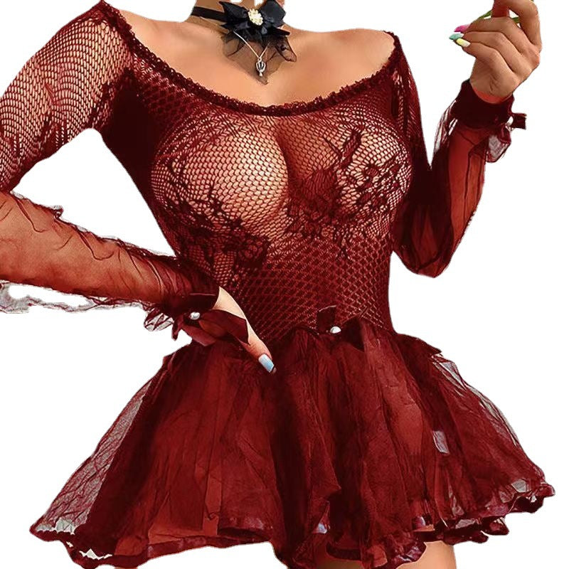 Pajama skirt underwear clothing suit for women