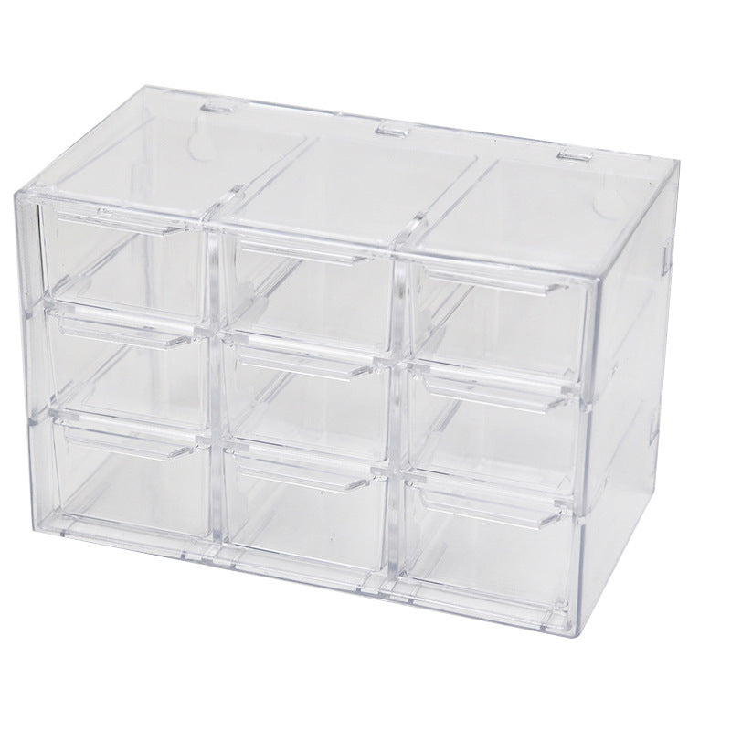 Transparent dust proof drawer box cosmetics Storage