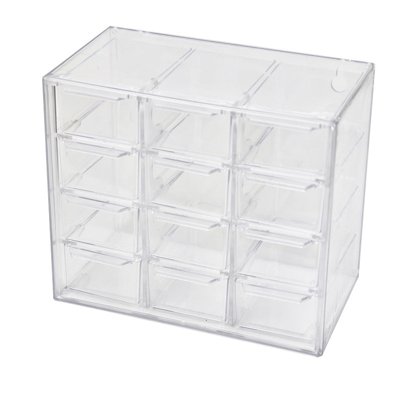 Transparent dust proof drawer box cosmetics Storage