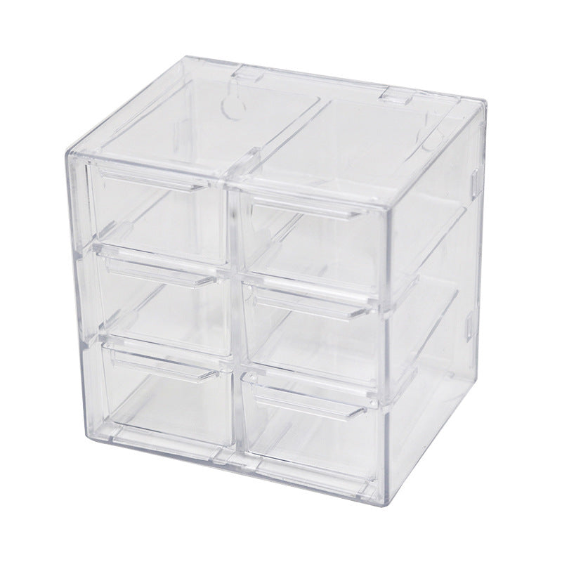 Transparent dust proof drawer box cosmetics Storage